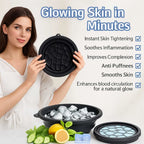 Grozaro Foldable Black Ice Face Bowl | Cold Therapy Facial Skincare Bowl for Glowing Skin