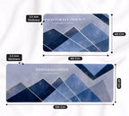Grozaro Feather Print Non-Slip Kitchen Rug Combo Water Absorbent With Rubber Backing, 120x40cm + 60x40cm