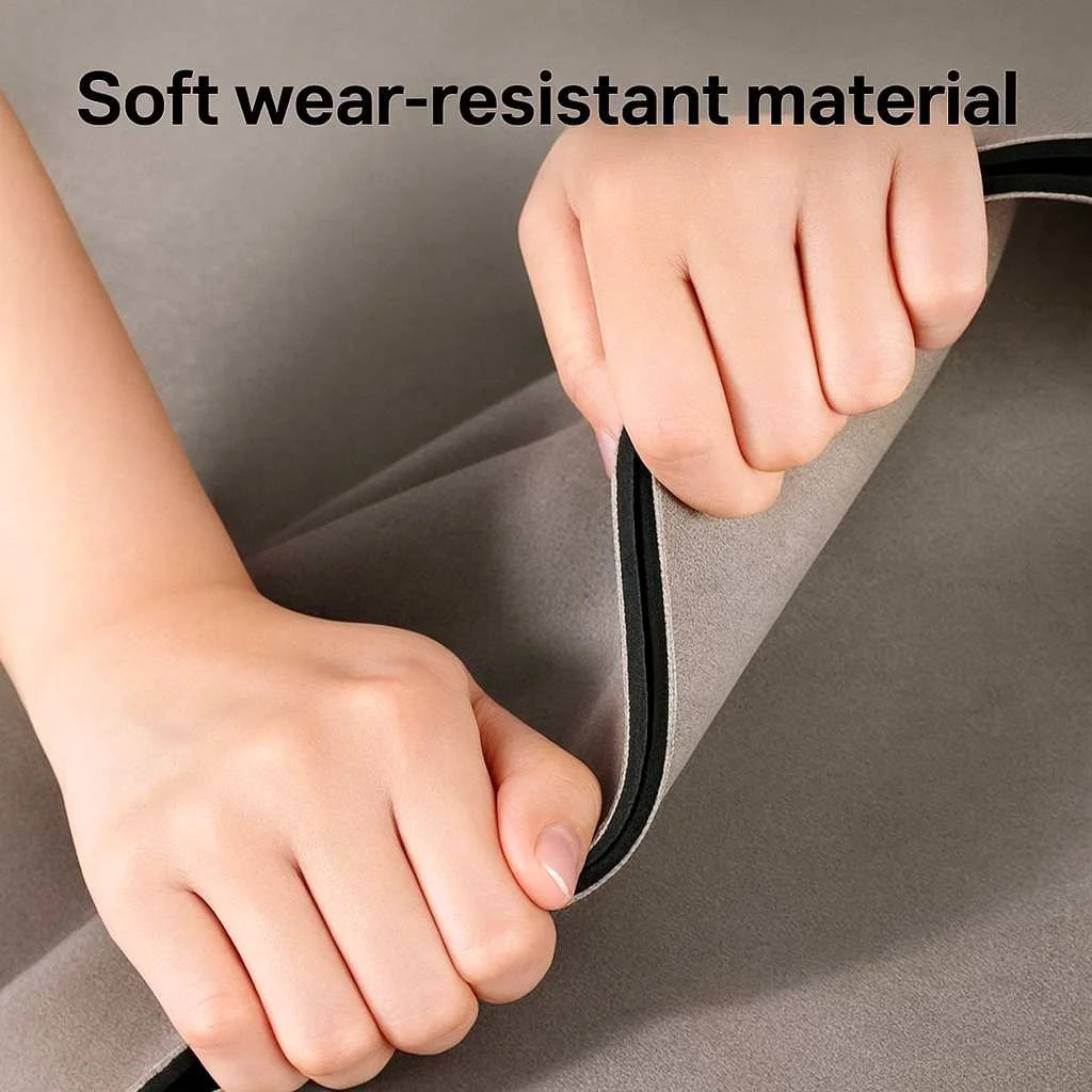 Grozaro Grey Non-Slip Kitchen Rug Combo Water Absorbent with Rubber Backing, 120x40cm + 60x40cm