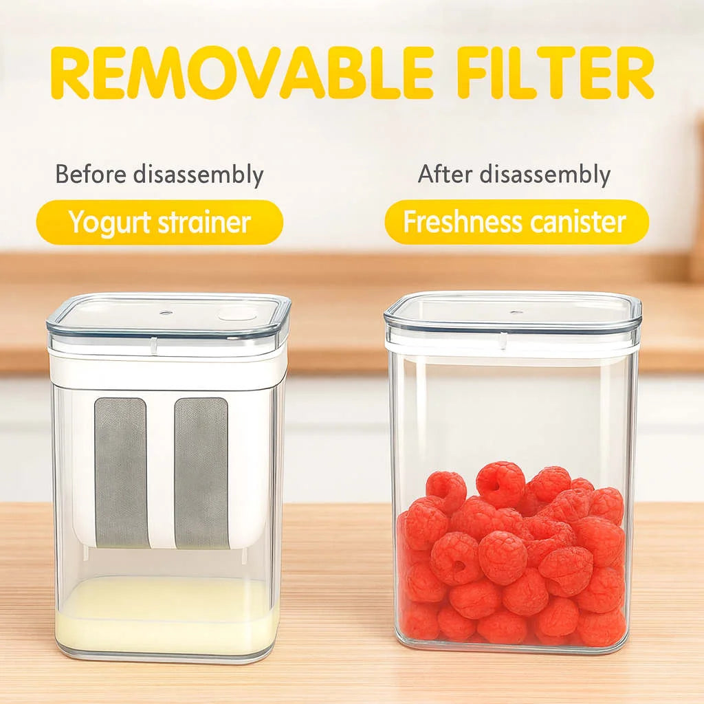 Grozaro Multifunctional Yogurt Filter with FineYogurt Filter Mesh Strainer (1400 ml)