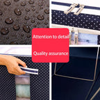 Grozaro Double-Sided Zipper Living Box - Fabric Storage Boxes for Clothes, Saree Cover Bags - 24 Litre, Pack of 1, Polka Dot