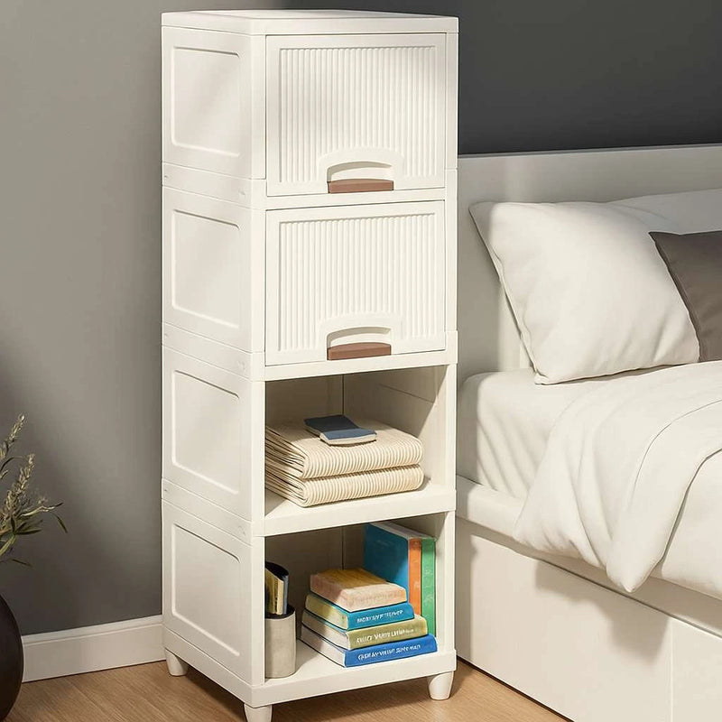 Grozaro Multi Layer Design Flip Top Modular Storage Cabinet (4 Layer)