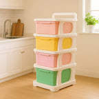 Grozaro Multipurpose 4-Layer Smart Modular Drawer with Wheels