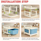 Grozaro Multipurpose 4-Layer Smart Modular Drawer with Wheels