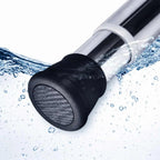 Grozaro Premium Stainless Steel 85CM Adjustable No-Drill Tension Rod with Black Non-Slip Rubber End Caps