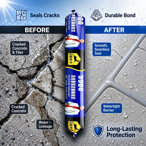 Grozaro  Waterproof Silicone Sealant Adhesive for Roof & Leakage Repair | Weather Resistant |