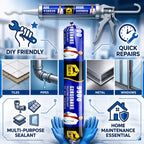 Grozaro  Waterproof Silicone Sealant Adhesive for Roof & Leakage Repair | Weather Resistant |