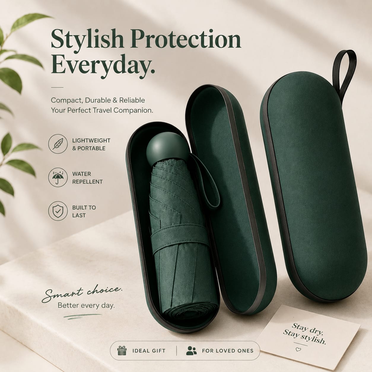 UV & Sun Protection Rain Mini Compact Umbrella