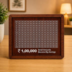 Wooden Money Saving Box Up To 1,00,000 (One Lakh)