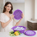 Grozaro Foldable Purple Ice Face Bowl | Cold Therapy Facial Skincare Bowl
