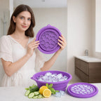 Grozaro Foldable Purple Ice Face Bowl | Cold Therapy Facial Skincare Bowl